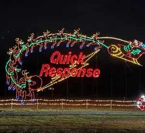 Quick Response Restoration Christmas lights display