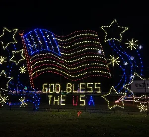 Quick Response Restoration Christmas lights display